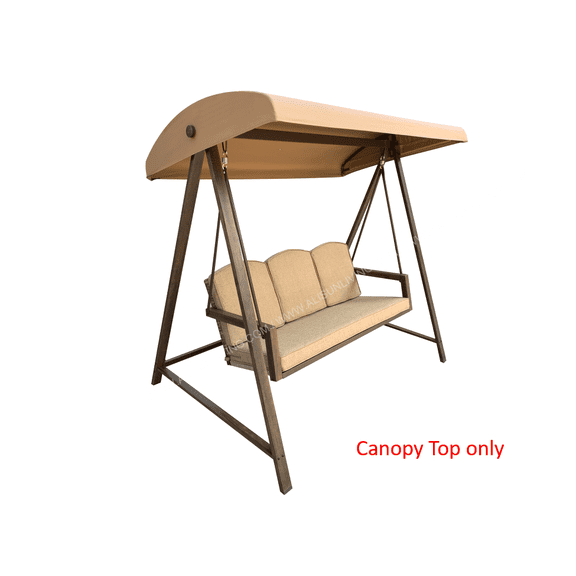 APEX GARDEN Replacement SEAT CUSHION for Model #GCS00250B-YD Cunningham 3-Seater Patio Swing (Tan)