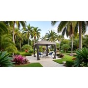 APEX GARDEN Rococo II 8 x 8 Gazebo with Mosquito Net