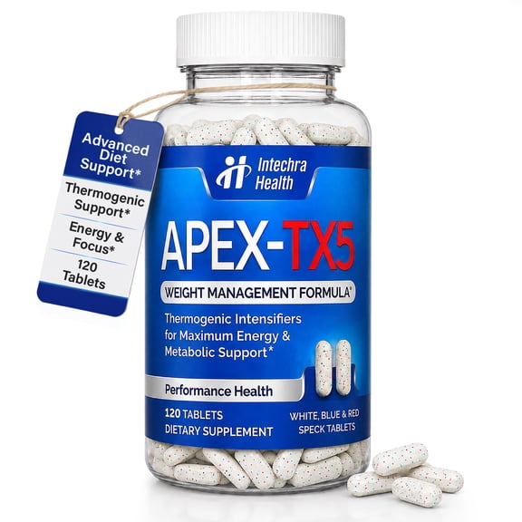 APEX-TX5 Diet Pills - Weight Management & Energy Support, 120 Tablets Per Bottle