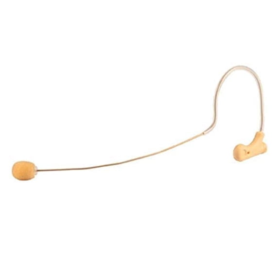 APEX575 Universal Low Profile Head or Neck Worn Condenser Mic for Wireless System - Beige
