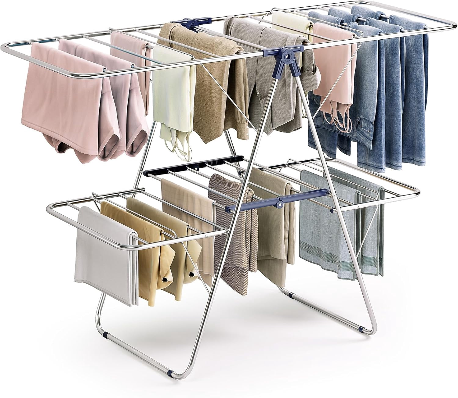 APEXCHASER Clothes Drying Rack, Stainless Steel Drying Rack Clothing ...