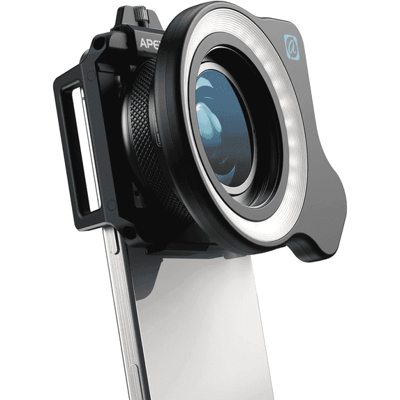 APEXEL 10-20X Macro Lens for iPhone & Android Phones | HD Photography Lens Kit with Universal Clip & 45-Mode Fill Light | Capture Still Life Close-Ups, Insects, Plants, Jewelry, Food & Small Objects