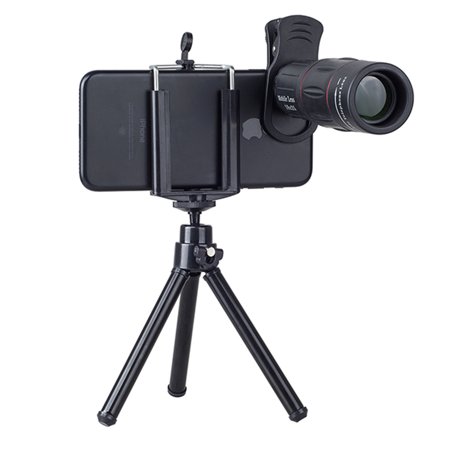 APEXEL 18X Telephoto Zoom Mobile Phone Lens Telephoto Camera Lens with Tripod and Universal Clip