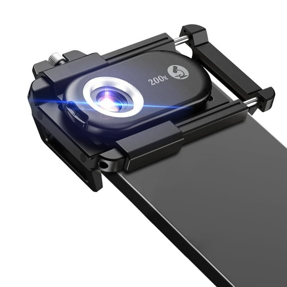 APEXEL Phone Microscope Lens, 200X Phone Micro Lens Nano Zoom for Android/iPhone With LED UV Light/CPL/Universal Clip