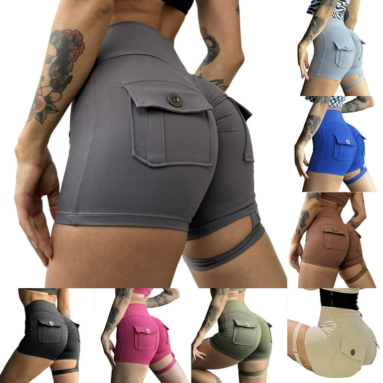 Booty shorts with pockets sales