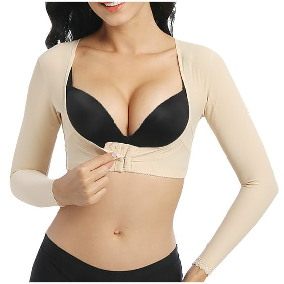 APEXFWDT Arm Shaper for Women Arm Compression Sleeves Post Surgical Slimming Sleeves Posture Corrector Tops Shapewear