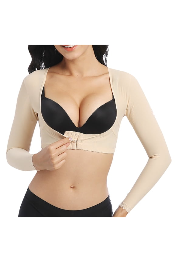 APEXFWDT Arm Shaper for Women Arm Compression Sleeves Post Surgical Slimming Sleeves Posture Corrector Tops Shapewear