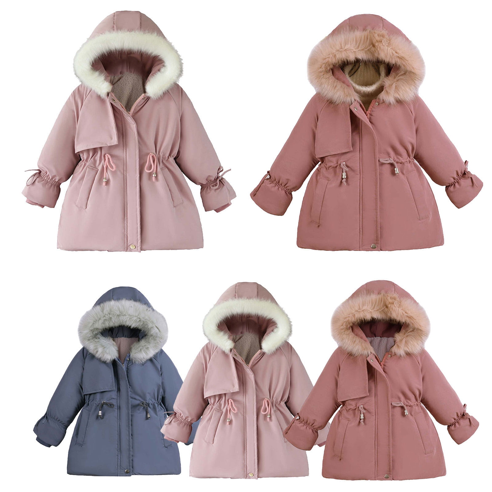 Girls Jean Vest Baby Kids Boys Girls Vests Winter Warm Cute Faux