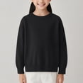 thumbnail image 1 of BFHHYA Baby Toddler Crew Neck Basic Sweater Girls Boys Kid Long Sleeve Knit Undershirt Solid Color Comfortable Sweater (12 Months-7 Years), 1 of 4