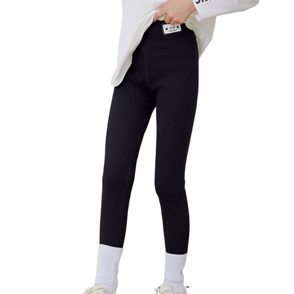 BFHHYA Baby Toddler Girls' High Waist Leggings - Casual Cotton Pants Solid Color Long Tight (2-13 Years)