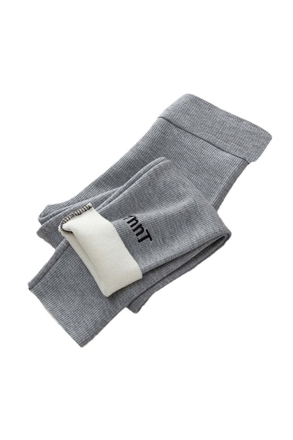 Baby Toddler Girls' Sherpa-Lined Leggings Casual Warm Pants Fall Winter Soft Lounge Pants (2-13 Years)
