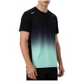 thumbnail image 1 of APEXFWDT Big&Tall Gradient Print Athletic T Shirts for Men Cooling Mesh Quick Dry Short Sleeve Tee Tops,L,Green, 1 of 4