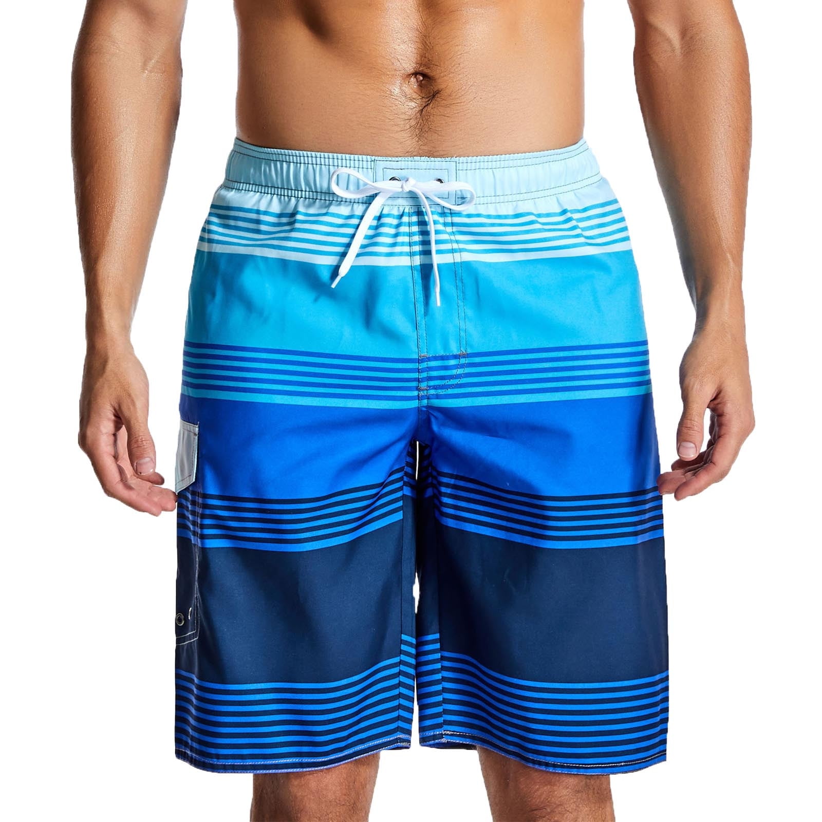 APEXFWDT Big and Tall Mens Swim Trunks Long, 9 Inches Inseam Mens Boardshorts Bathing Suits