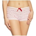thumbnail image 1 of APEXFWDT Boy Short Panties for Women with Ruffles and Bow Womens Mesh Lace Ruffle Panties Underwear Y2k Layered Ruffle Frilly Booty Shorts, 1 of 4