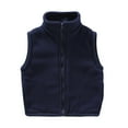 thumbnail image 1 of APEXFWDT Boys Girls' Polar Fleece Vest Kids Zip-Front Stand Collar Vest Sleeveless Warm Base Jacket for 3–12 Years, 1 of 5