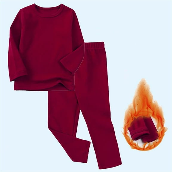 APEXFWDT Boys Girls Thermal Underwear for Kids Long Sleeve Top Pant Homewear long johns Base Layer for Skiing ,9M–9 Years