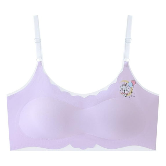 APEXFWDT Bras for Kids 9-12 Seamless Training Cami Sports Bra with Pads, Big Girls Padded Training Bras Thin Cotton Breathable Sports Bra for Teens Under $5