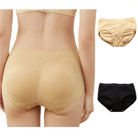 APEXFWDT Butt Lifter Panties Underwear for Women with Removable Pads Womens Seamless Booty Pads Hip Enhancer Panty Shapewear