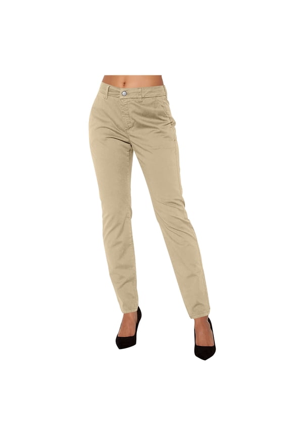 APEXFWDT Dress Pants for Women Work Business Office Skinny Trousers Stretchy Formal Slacks Womens Comfy Flat Front Stretch Pants,XXL,Khaki
