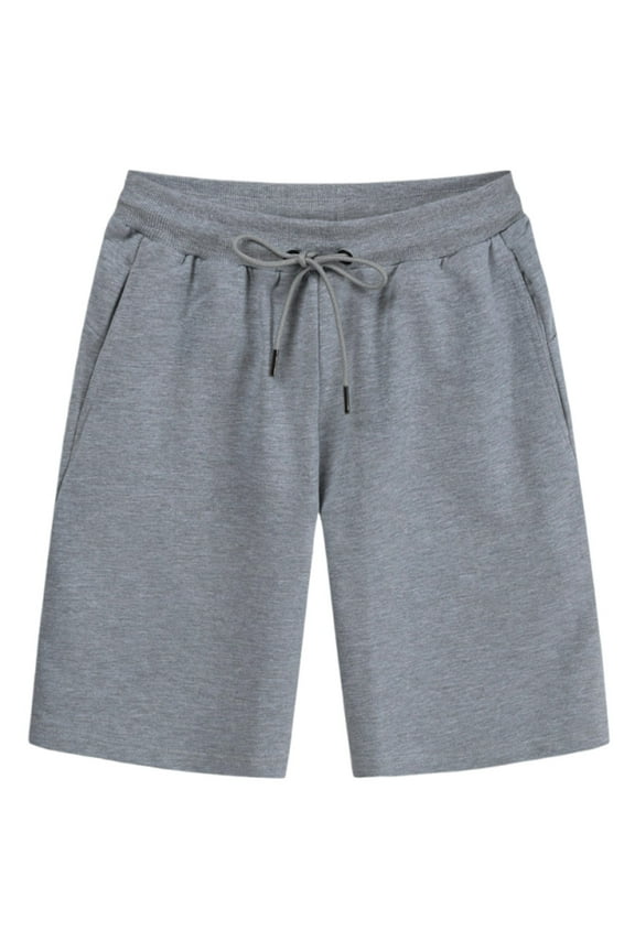 APEXFWDT Men's Lounge Jogger Shorts - Soft Terry Cloth Sleep Shorts, Elastic Waist Casual Shorts for Home, Travel & Summer Relaxation