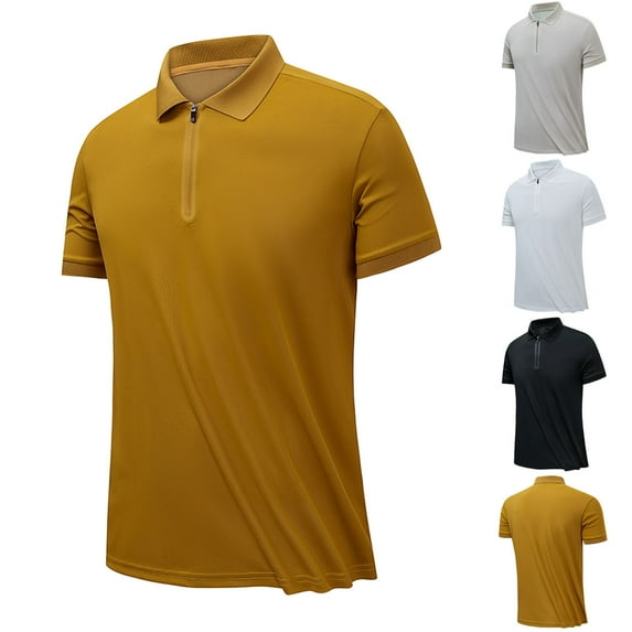 APEXFWDT Golf Golf Shirts for Men Big and Tall Short Sleeve Athletic Tennis T-Shirt Casual Quick Dry Outdoor Golf Sports Shirts