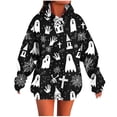 thumbnail image 1 of APEXFWDT Halloween Hoodie for Women Halloween Graphic Oversized Sweatshirt Long Sleeve Novelty Pullover Top, 1 of 5