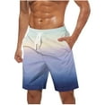 thumbnail image 1 of APEXFWDT Hawaiian Big and Tall Men's Summer Beach Shorts Swim Trunks Sports Running Bathing Suits Graphic Swimming Board Shorts with Pockets, 1 of 5