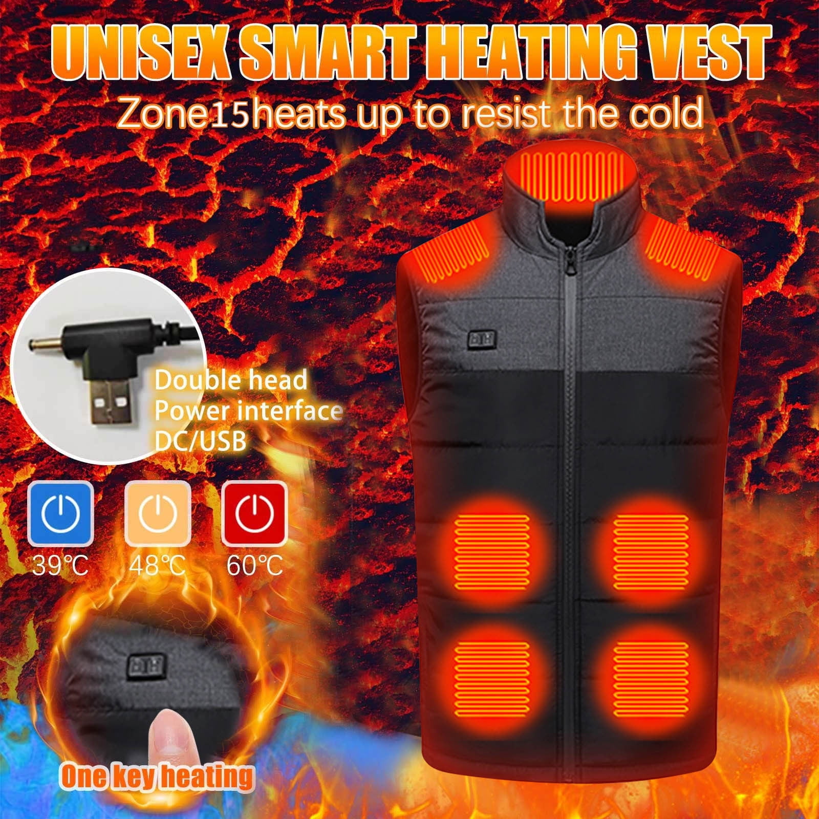 APEXFWDT Heated Vest for Women Men Lightweight Electric Heating Vests