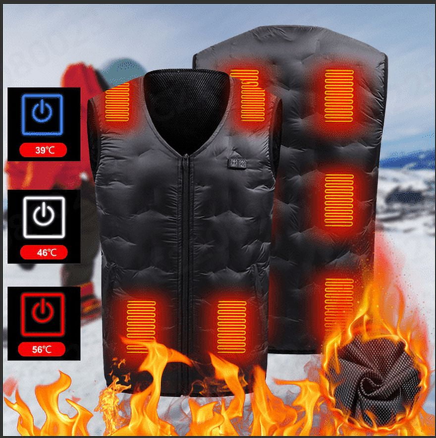 rechargeable heated vest with battery pack