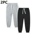 thumbnail image 1 of BFHHYA Kid Boys' 2PC Cuffed Jogger Drawstring Sweatpants Elastic Waist Casual Athletic Pants with Pockets (5-14 Years), 1 of 2
