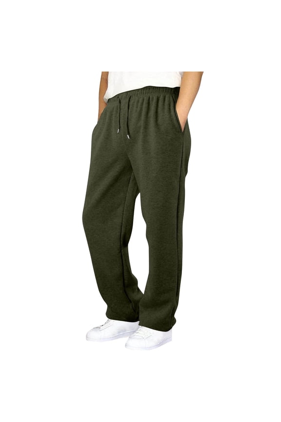 Kid Boys' Light Fleece Sweatpants Tween Drawstring Straight-Leg Jogger Pants with Pockets (4-15 Years)