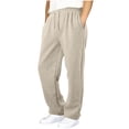 thumbnail image 1 of BFHHYA Kid Boys' Light Fleece Sweatpants Tween Drawstring Straight-Leg Jogger Pants with Pockets (4-15 Years), 1 of 6