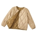 thumbnail image 1 of BFHHYA Kid Tween Down Jacket Lightweight Button-Down Crew Neck Warm Coat Girls Boys Winter Layering Puffer (4-15 Years), 1 of 5