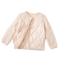 thumbnail image 1 of BFHHYA Kid Tween Down Jacket Lightweight Button-Down Crew Neck Warm Coat Girls Boys Winter Layering Puffer (4-15 Years), 1 of 5