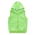 thumbnail image 1 of APEXFWDT Kids’3–12 Years Cotton Hooded Vest Zip Front Lightweight Vest with Pockets for Active Play & Weekend Wear, 1 of 7