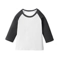 thumbnail image 1 of BFHHYA Kids (3-14 Years) Unisex Raglan Sleeve T-Shirt - 3/4 Sleeve Crew Neck Colorblock Basic Tee, Casual Daily Wear, 1 of 6