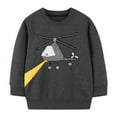thumbnail image 1 of APEXFWDT Kids Toddler Baby Boys Clothes Cute Excavator Printed Crewneck Pullover Sweatshirt Fall Winter Long Sleeve Sweater Tops 5-7Y, 1 of 4