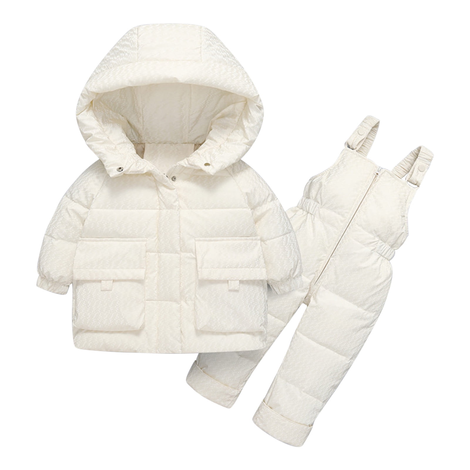 APEXFWDT Kids Toddler Winter Puffer Jacket and Snow Pants Boys Girls 2