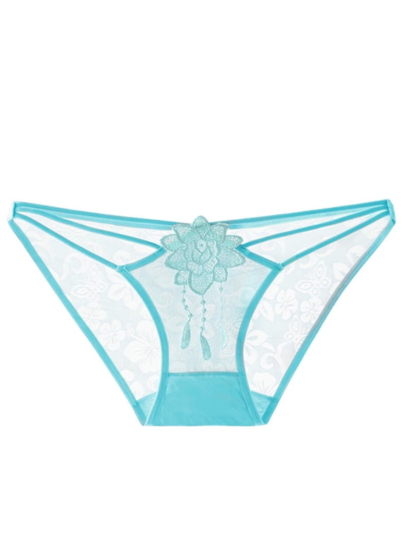 Lace Mesh Underwear Women Low Waisted Ladies Panties Breathable Cheeky Panty