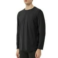 thumbnail image 1 of APEXFWDT Lightweight Long Sleeve Shirts for Men Moisture Wicking Quick Dry Shirt Crewneck Workout Running Basic Tee Tops XXL,Black, 1 of 4