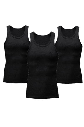 Men's 3 Pack Workout Tank Tops Sleeveless Gym Shirts Bodybuilding Fitness Muscle Tee Undershirt Compression Shirt Tank Top,M,Black