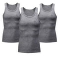 thumbnail image 1 of APEXFWDT Men's 3 Pack Workout Tank Tops Sleeveless Gym Shirts Bodybuilding Fitness Muscle Tee Undershirt Compression Shirt Tank Top，XL,Gray, 1 of 4
