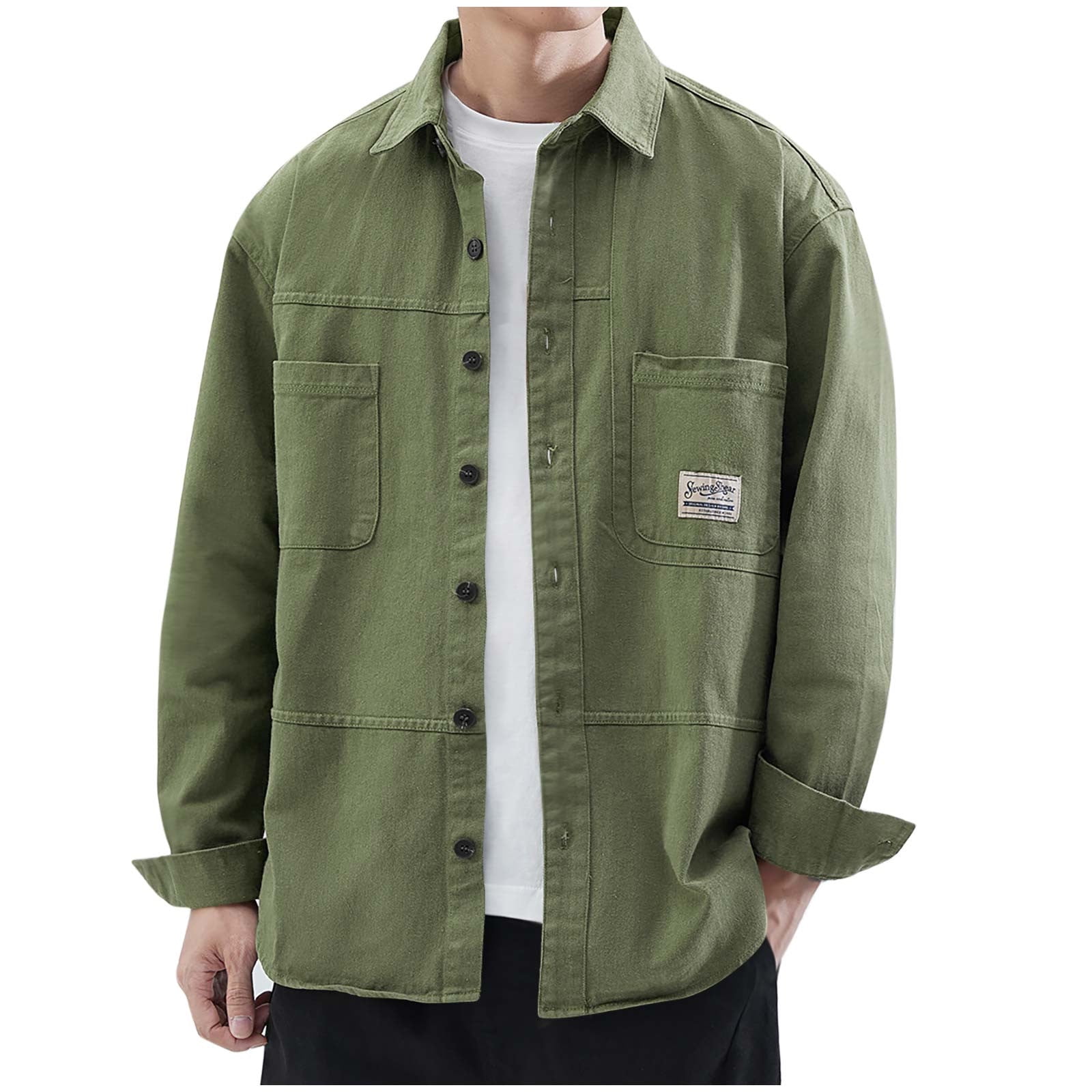 プラージュ Army シャツ 長袖 前開き ビックポケット 38 カーキ plage（プラージュ）の「Army シャツジャケット New（ミリタリー