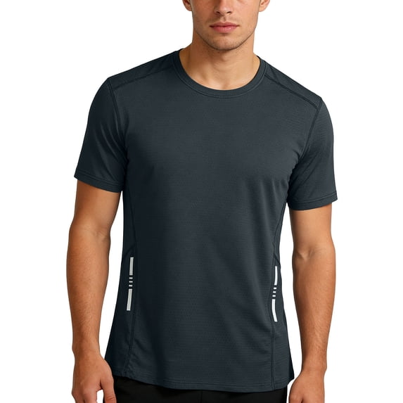 APEXFWDT Men's Big&Tall Workout Shirts Short Sleeve Athletic Gym T-Shirts,6XL,Dark Gray