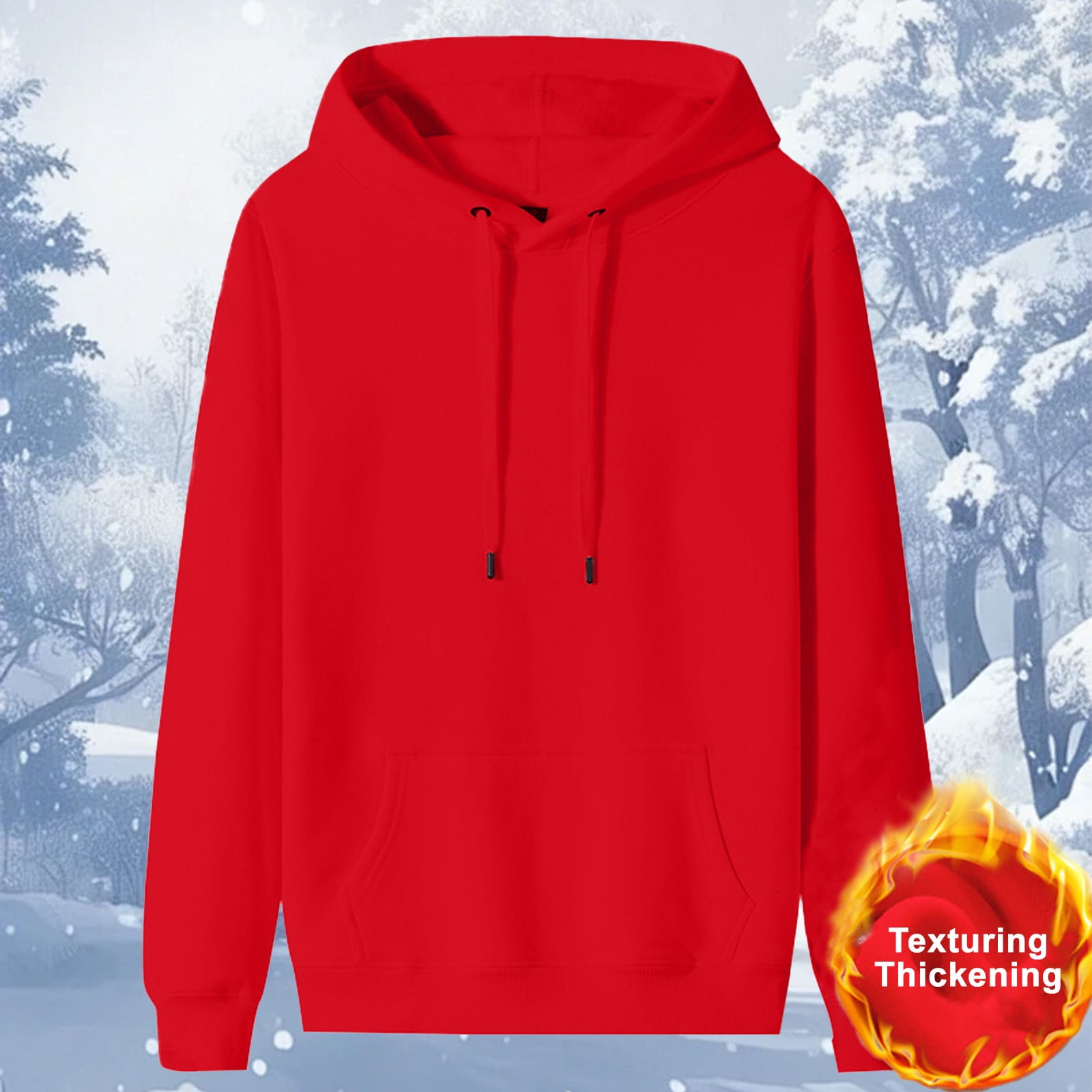 Thick Hooded Sweatshirt Hoodie