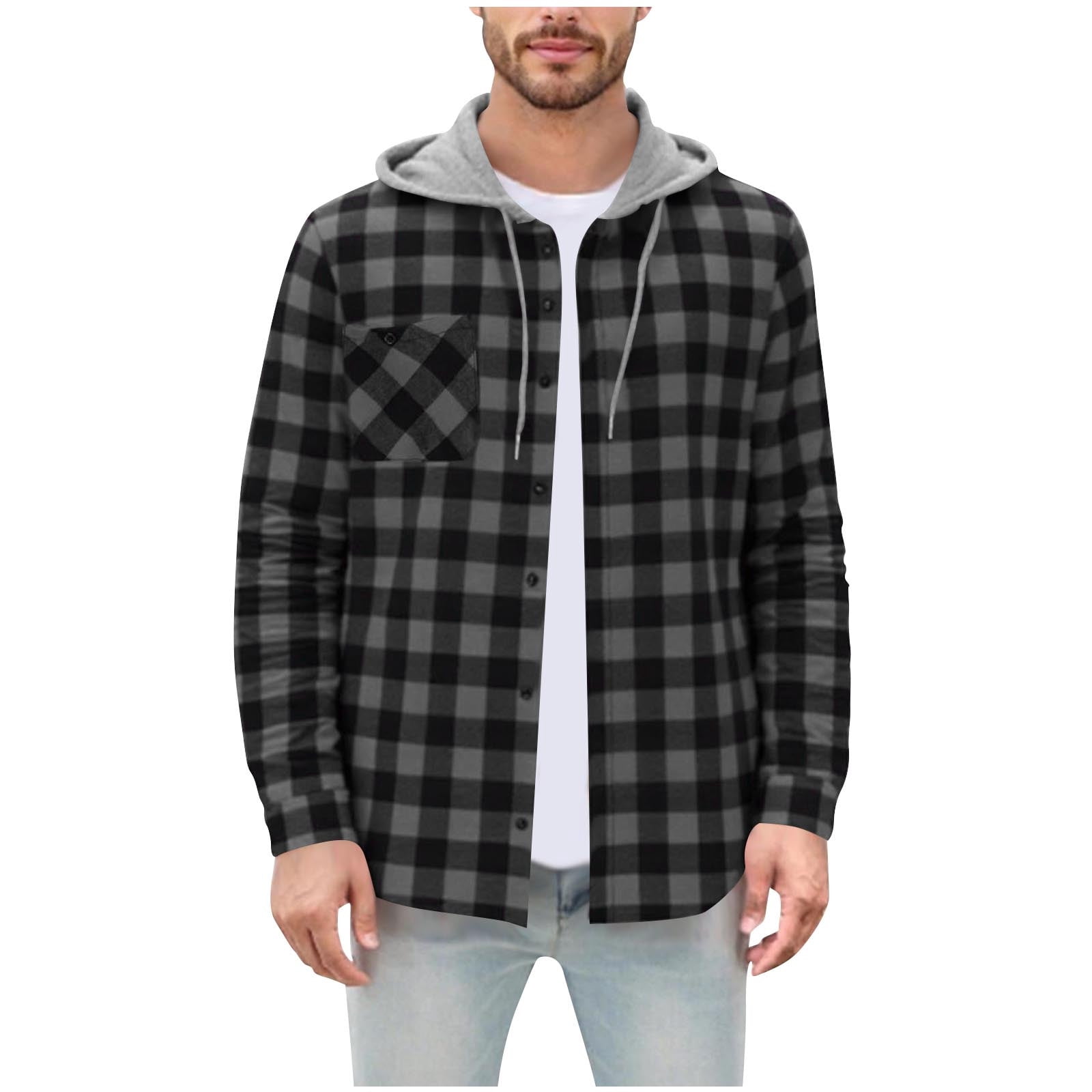 Men's Plaid Button-Down Shirt