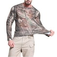 thumbnail image 1 of APEXFWDT Men’s Camo Shirt Lightweight Sun Protection Long Sleeve Shirt for Men Casual Crewneck Muscle Fit Shirt for Fishing Hiking Camping, 1 of 6