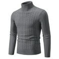 thumbnail image 1 of APEXFWDT Men's Casual Slim Fit Turtleneck T Shirts Lightweight Basic Sweater Pullovers for Men Knitted Long Sleeve Thermal Sweater, 1 of 1