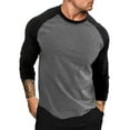 thumbnail image 1 of APEXFWDT Men's Classic Baseball Active T-Shirt Casual Vintage Long Sleeve Raglan Shirts Crewneck Raglan Fit Athletic Shirts, 1 of 6