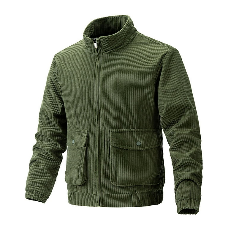 Mens lightweight classic zip up bomber jacket with pockets best sale